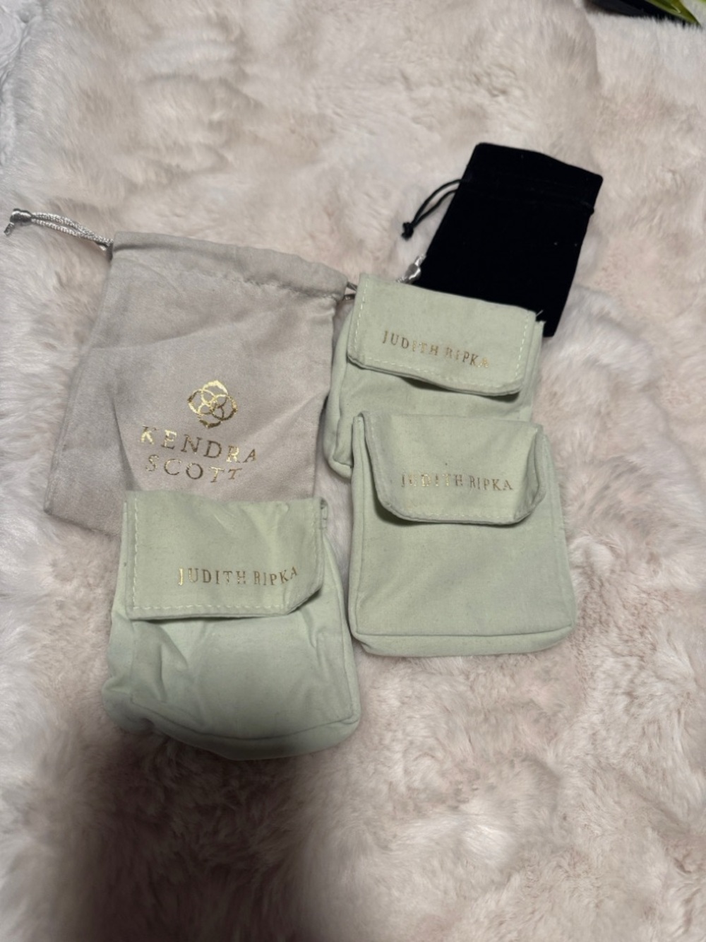 Judith Ripka Mint Green Jewelry Pouches (Set)